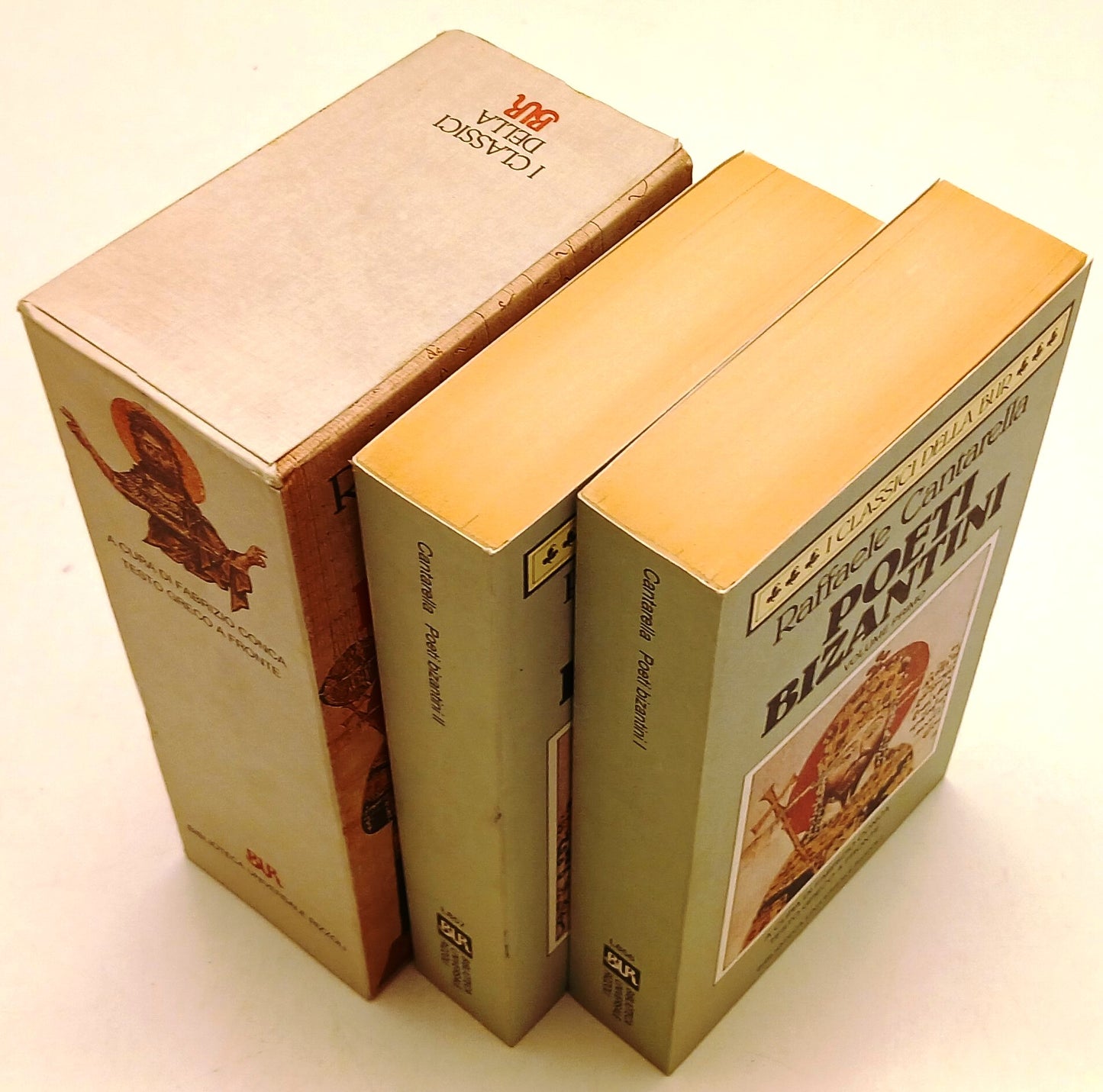 LN- POETI BIZANTINI 2 VOLUMI - RAFFAELE CANTARELLA - RIZZOLI- BUR-- 1992- B- XFS