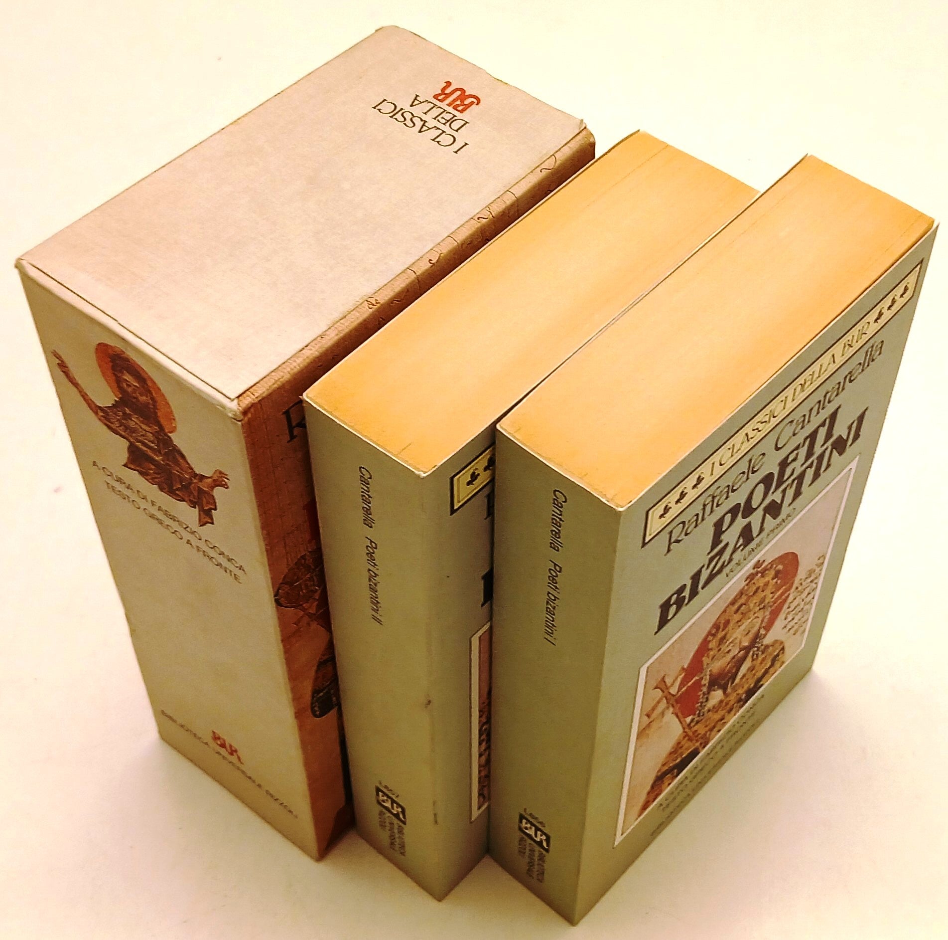 LN- POETI BIZANTINI 2 VOLUMI - RAFFAELE CANTARELLA - RIZZOLI- BUR-- 1992- B- XFS