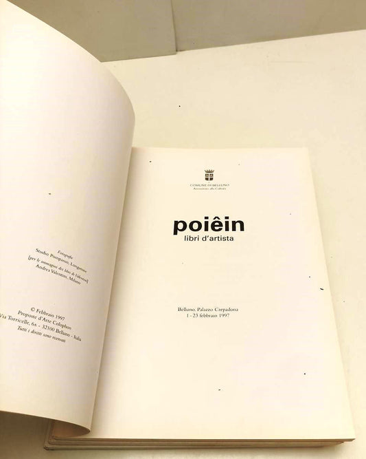 LT- LIBRI D'ARTISTA 3 VOLUMI POIEIN VOLA ALTA PAROLA FUORI - COLOPHON - YFS705 