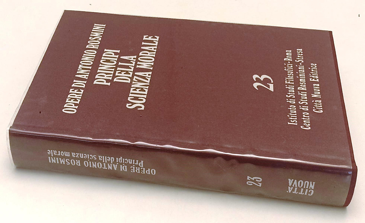 LS- OPERE DI ANTONIO ROSMINI 23 PRINCIPI SCIENZA MORALE- CITTA' NUOVA- CS-YFS667