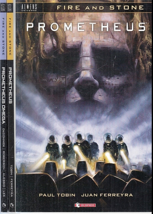FV- ALIENS UNIVERSE FIRE AND STONE 2 VOLUMI PROMETHEUS-- SALDAPRESS- 2017-B- F23