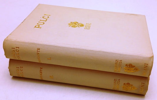 LN- MORGANTE 2 VOLUMI- LUIGI PULCI- SALANI- FLORENTIA CLASSICI-- 1930- C- YFS661