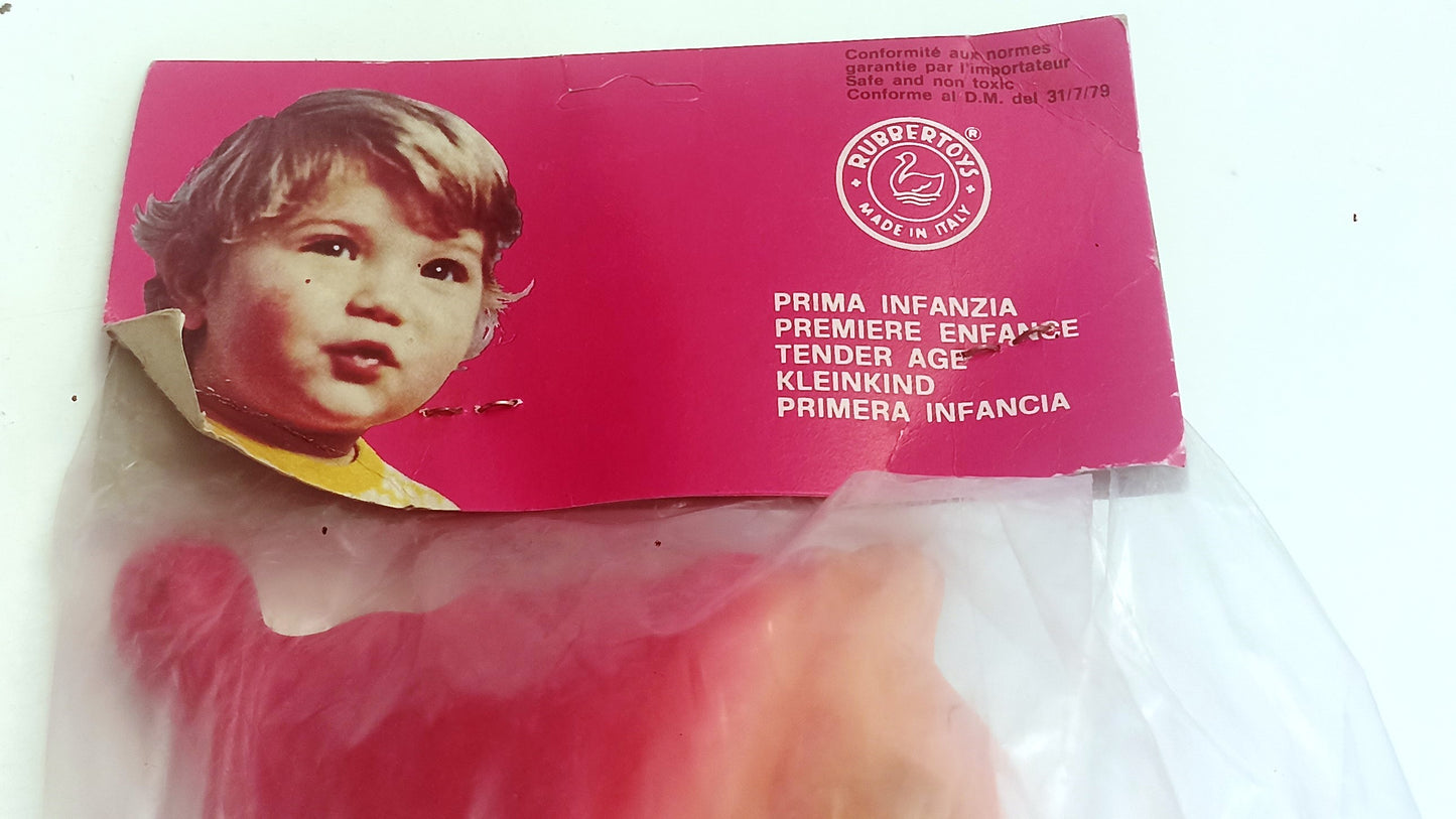 GG- PUPAZZO IN GOMMA PINOCCHIO 18 cm - RUBBERTOYS MADE IN ITALY - ANNI '70 - D25