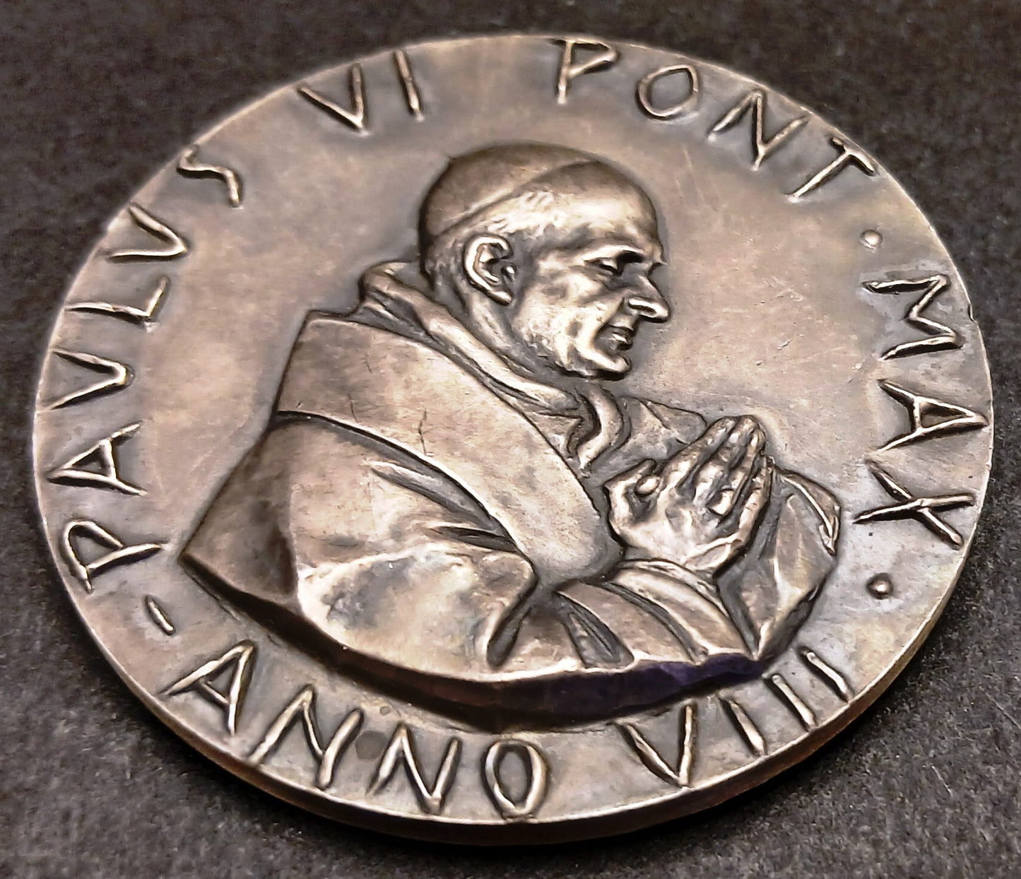 CB- Medaglia Paulus VI Pont Max Anno VIII - argento - GTTS163