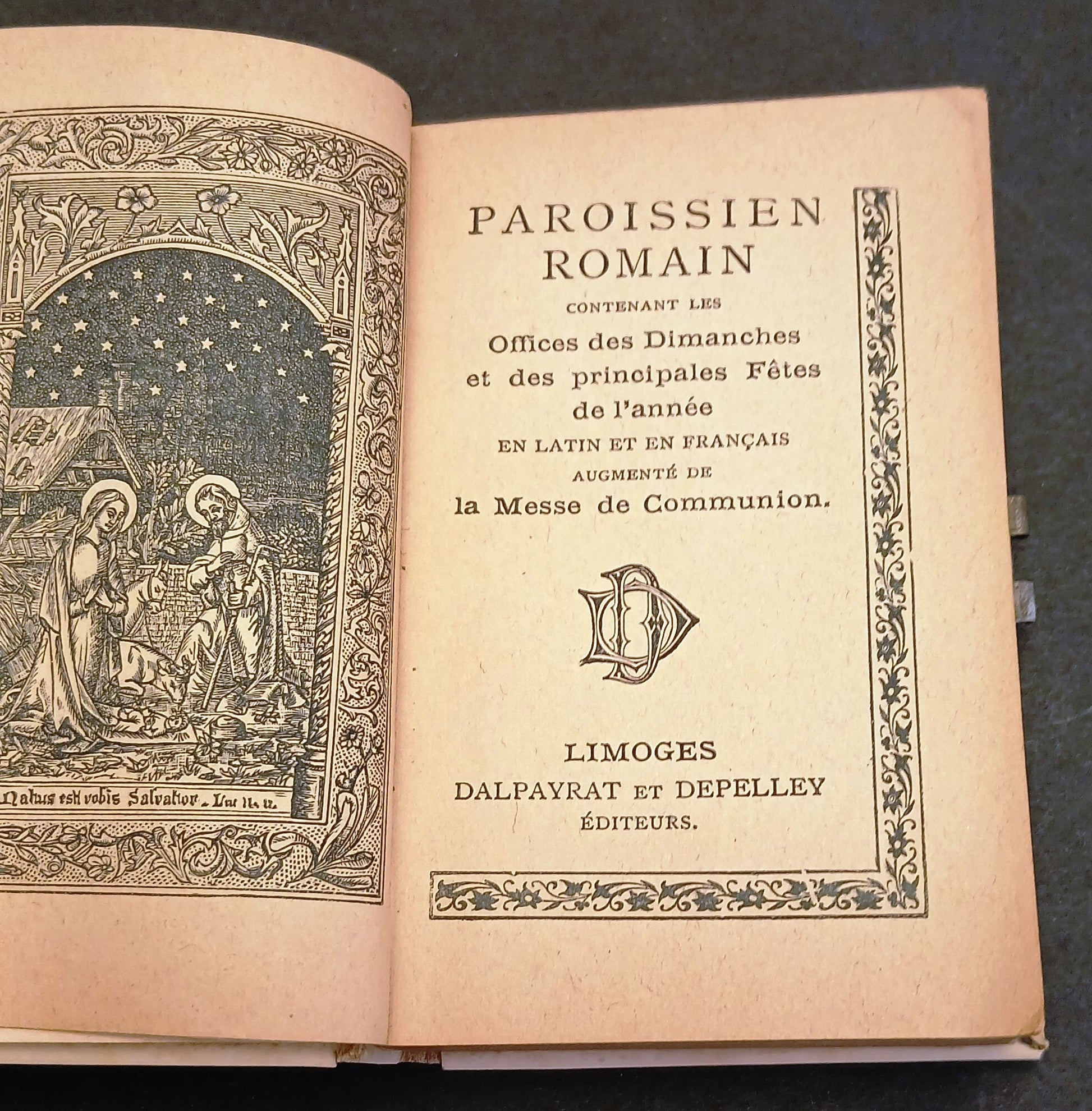 Paroissien Romain 7 Offices Dimanches Messa Domenica - Limoges Dalpayrat - LCH24