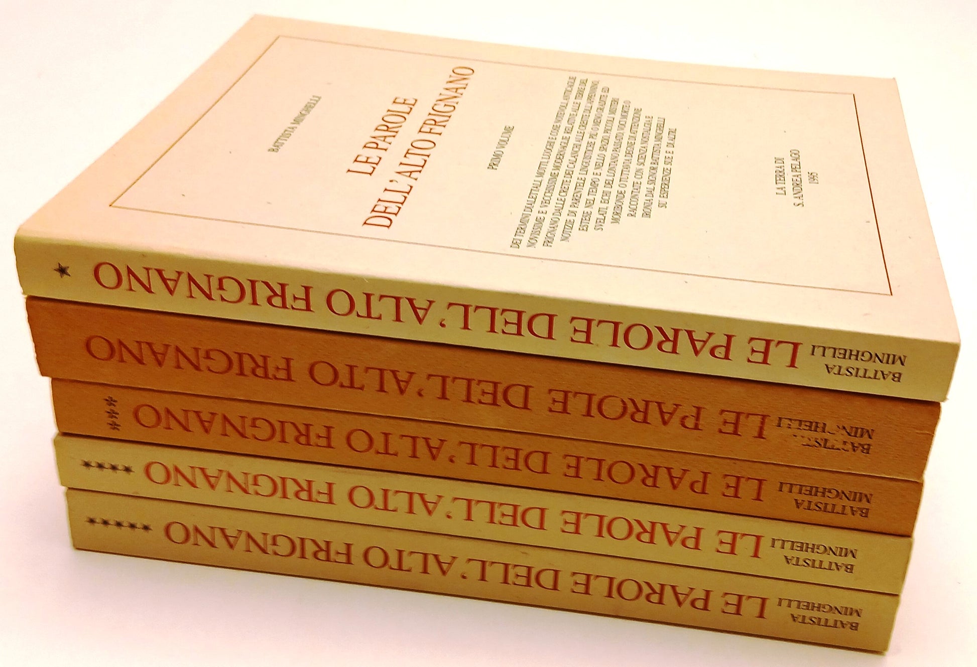 Le parole dell'alto frignano 5 volumi- Battista Minghelli- Terra S.Andrea Pelago