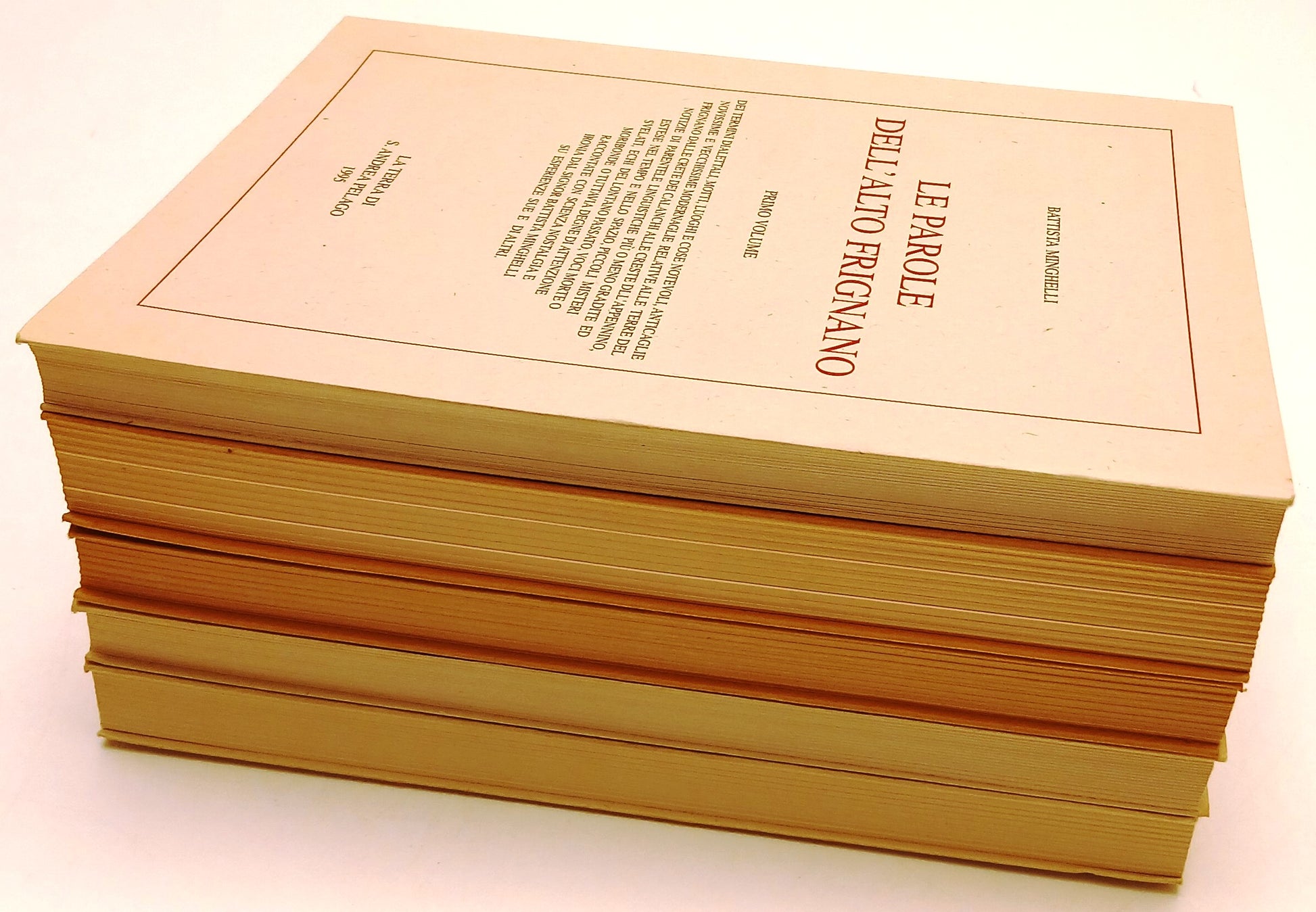 Le parole dell'alto frignano 5 volumi- Battista Minghelli- Terra S.Andrea Pelago