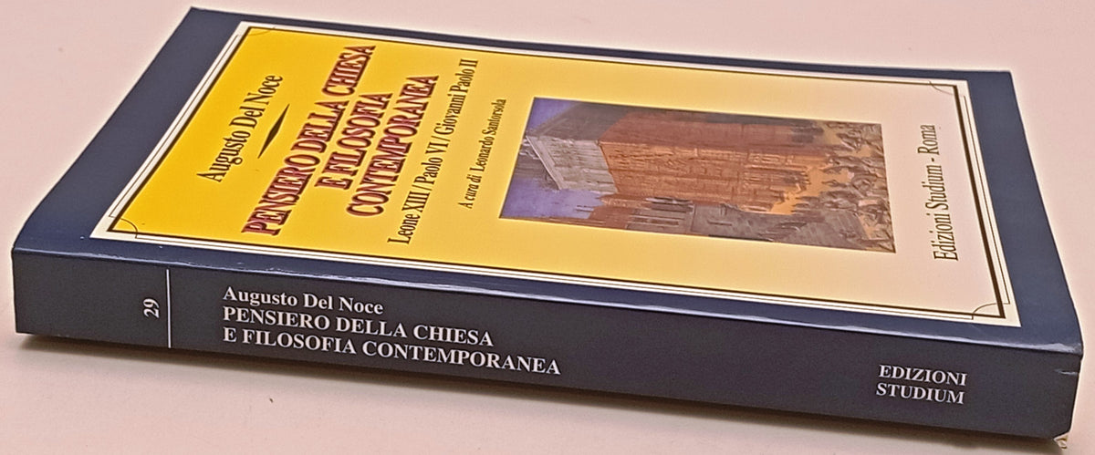 Pensiero della Chiesa Filosofia contemporanea- Augusto Del Noce- Studium- ZFS307