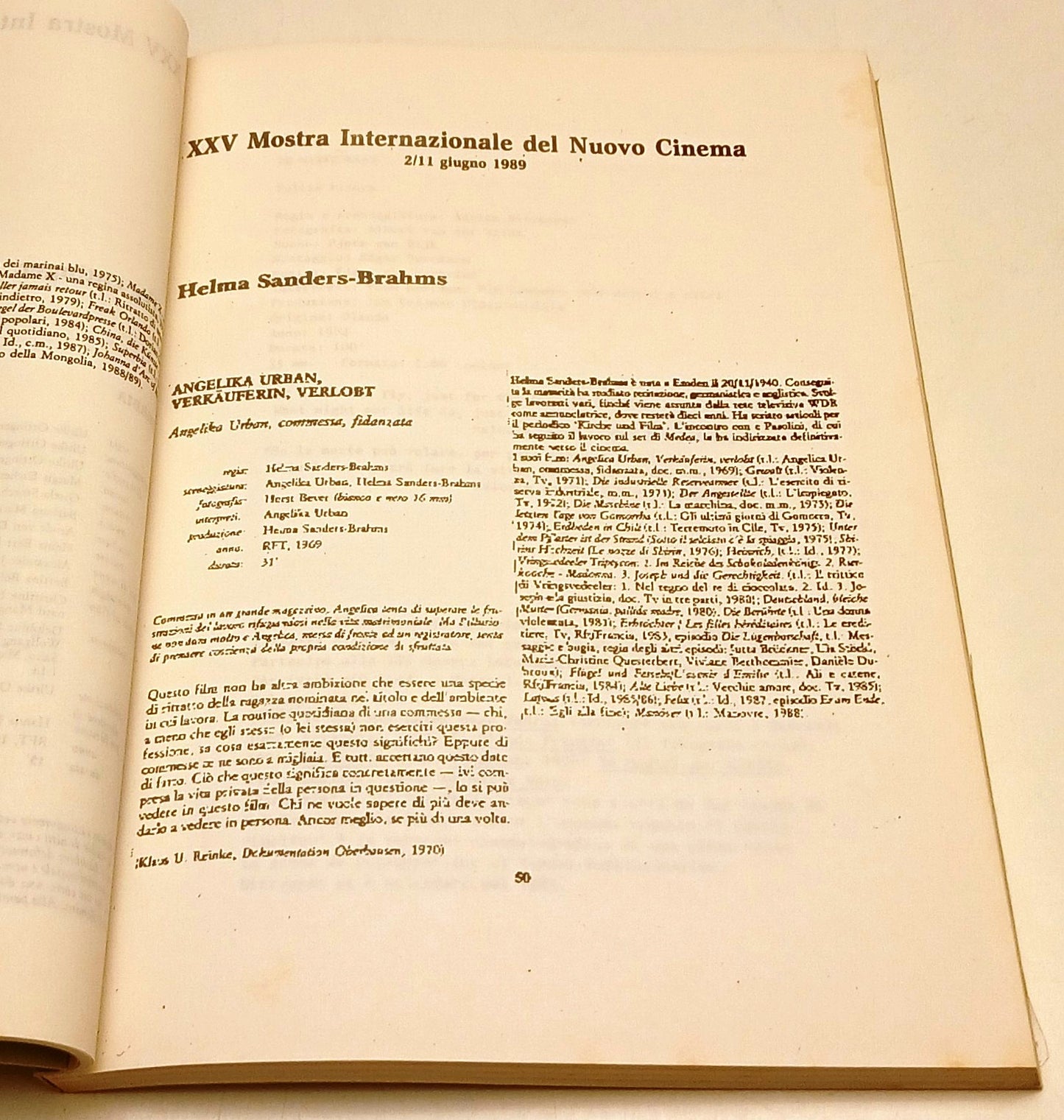 Rassegna Stampa Pesaro '89 - XXV Mostra Internazionale Nuovo del Cinema - YFS772