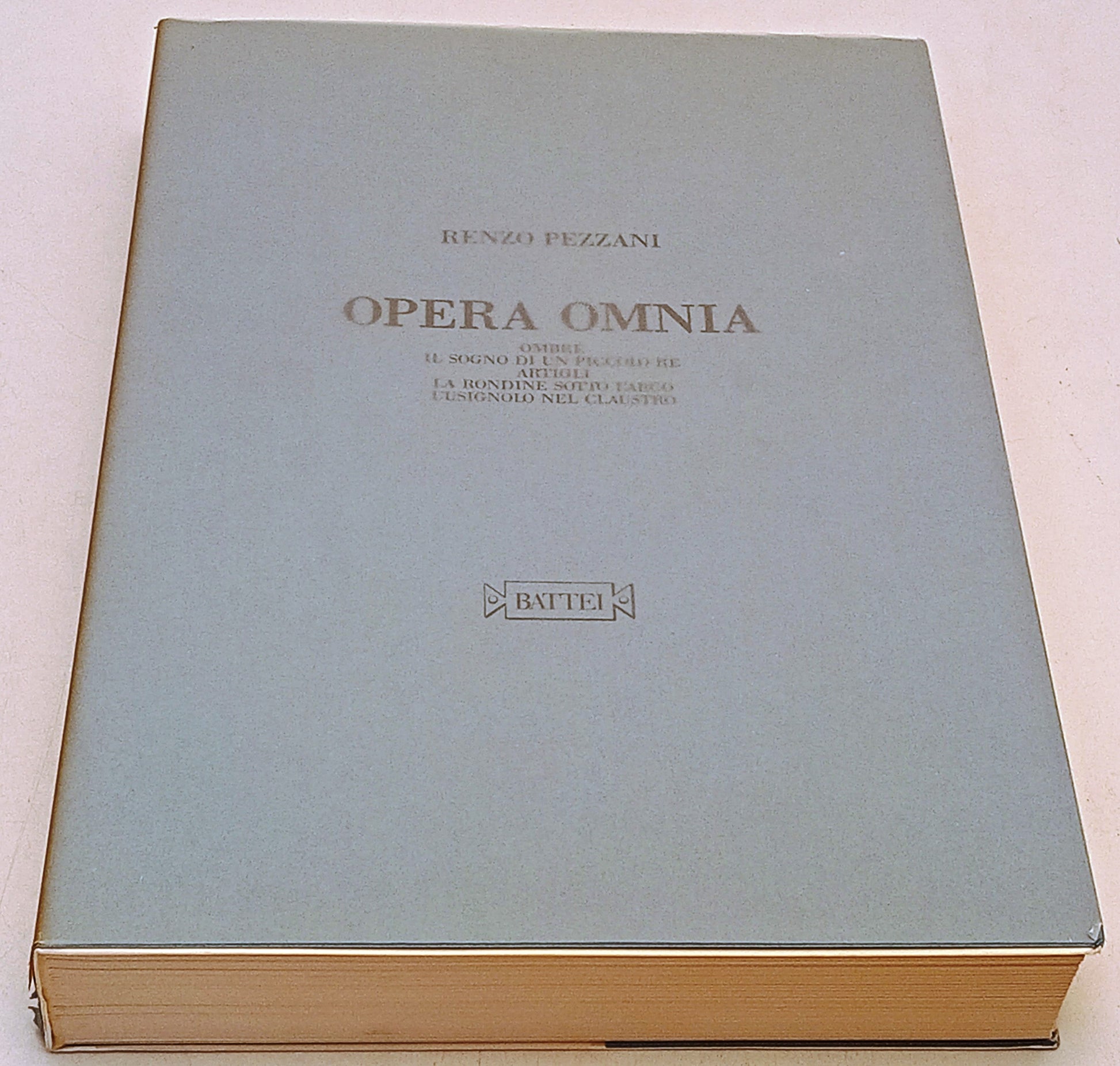 Opera Omnia dal 1920 al 1930 - Renzo Pezzani - Battei - copia 210/500 - YFS502