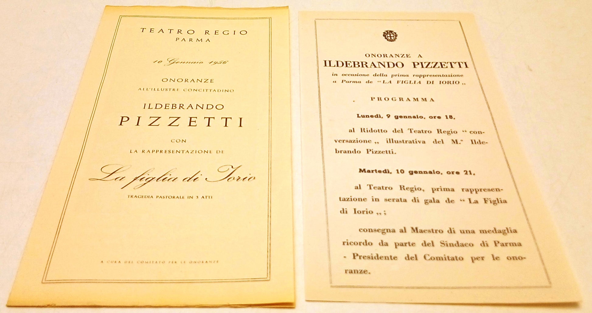 CV- Ildebrando Pizzetti - La figlia di Iorio - Teatro Regio Parma 1956 - RVSa984