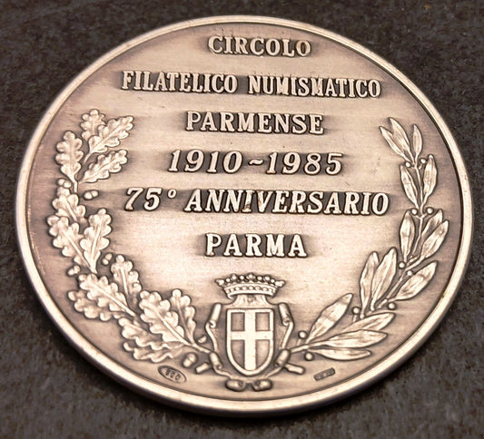 CB- Medaglia 1985 anno europeo musica Pizzetti Parma - argento - GTTS164