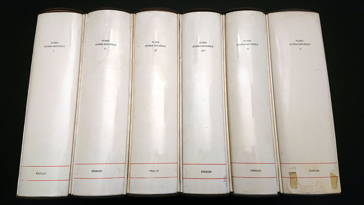 Storia naturale (6 volumi)- Plinio- Einaudi I Millenni- 1a ed.- cofanetto- XFS
