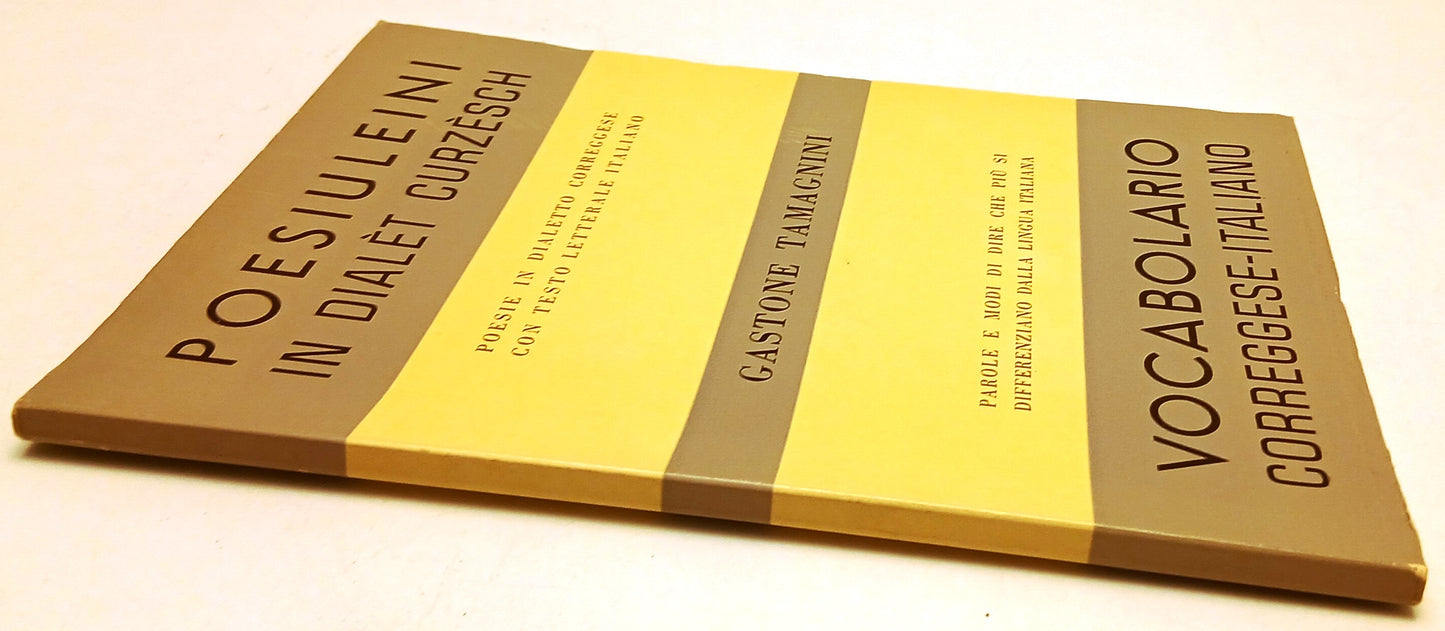 LZ- Vocabolario correggese-italiano curzesch- Gastone Tamagnini- 1967- B- ZFS123
