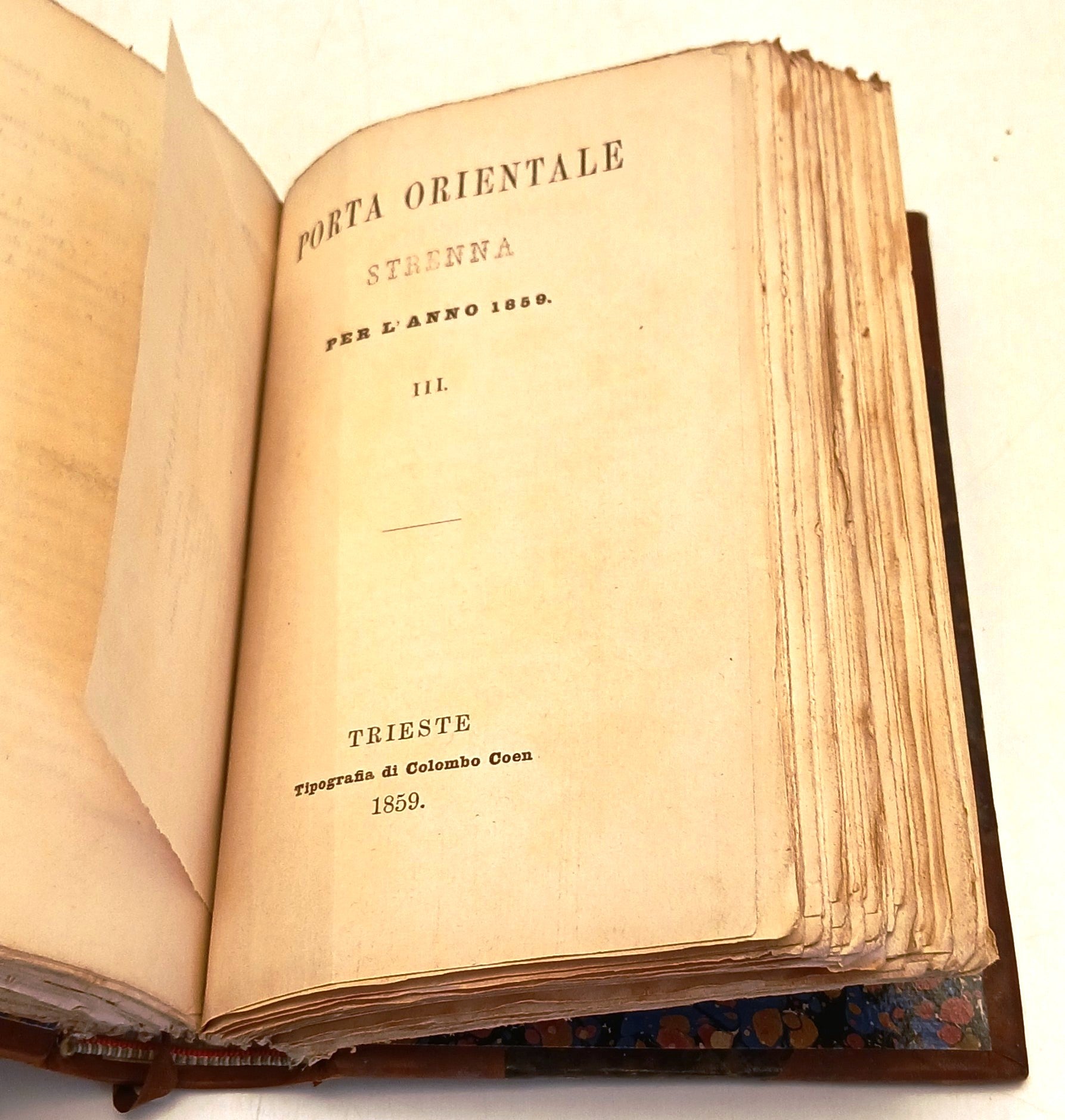 Porta Orientale Strenna per l'anno 1857 - Libreria Schubart - 1a ed. - ZFS214