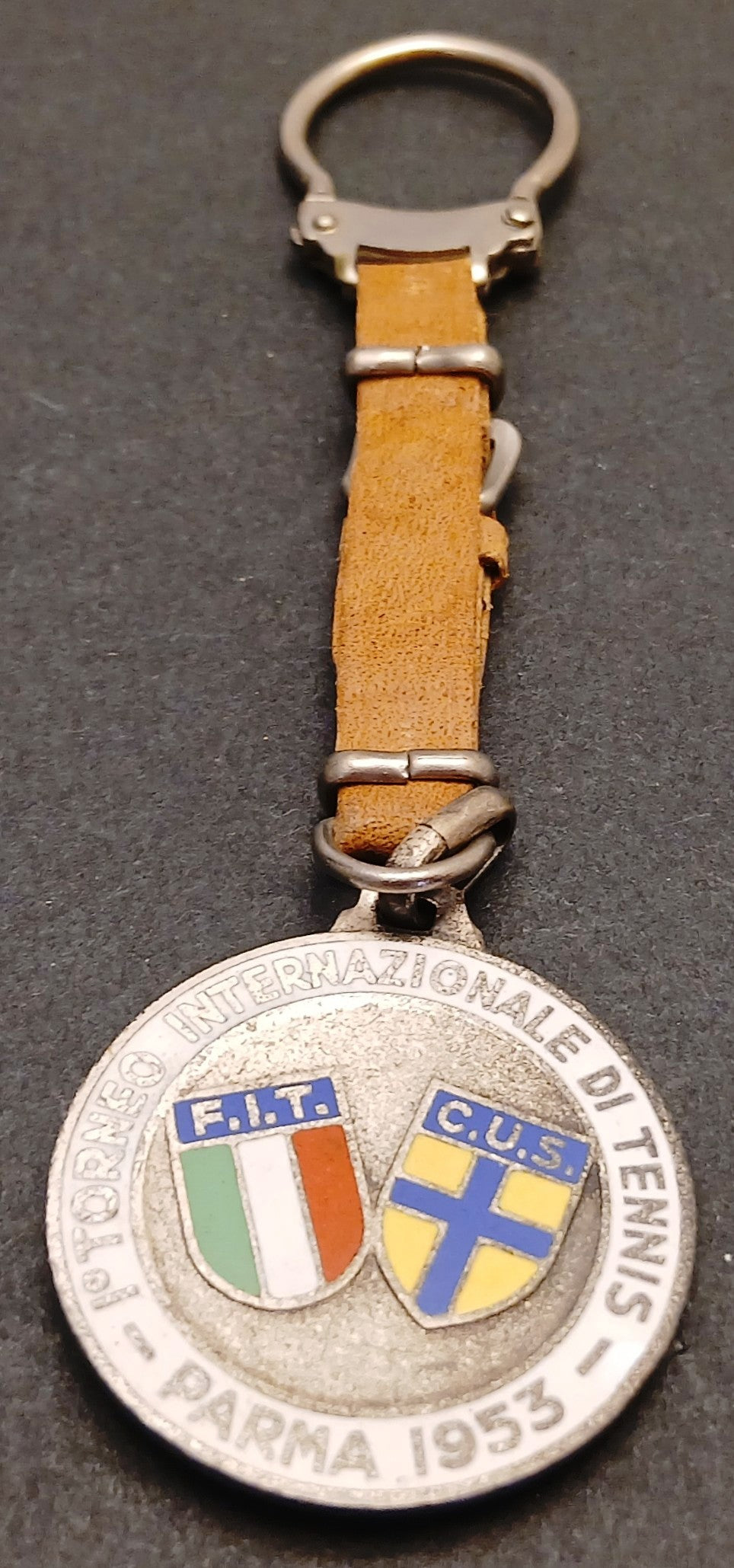 CV- Portachiavi 1° torneo internazionale di Tennis - Parma 1953 - GTTS266