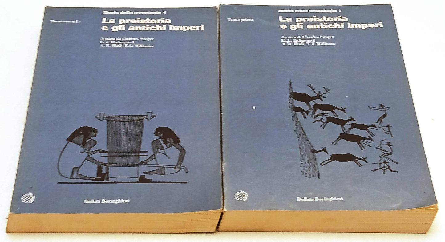 La preistoria gli antichi imperi 2 volumi Storia Tecnologia- Boringhieri- ZFS200