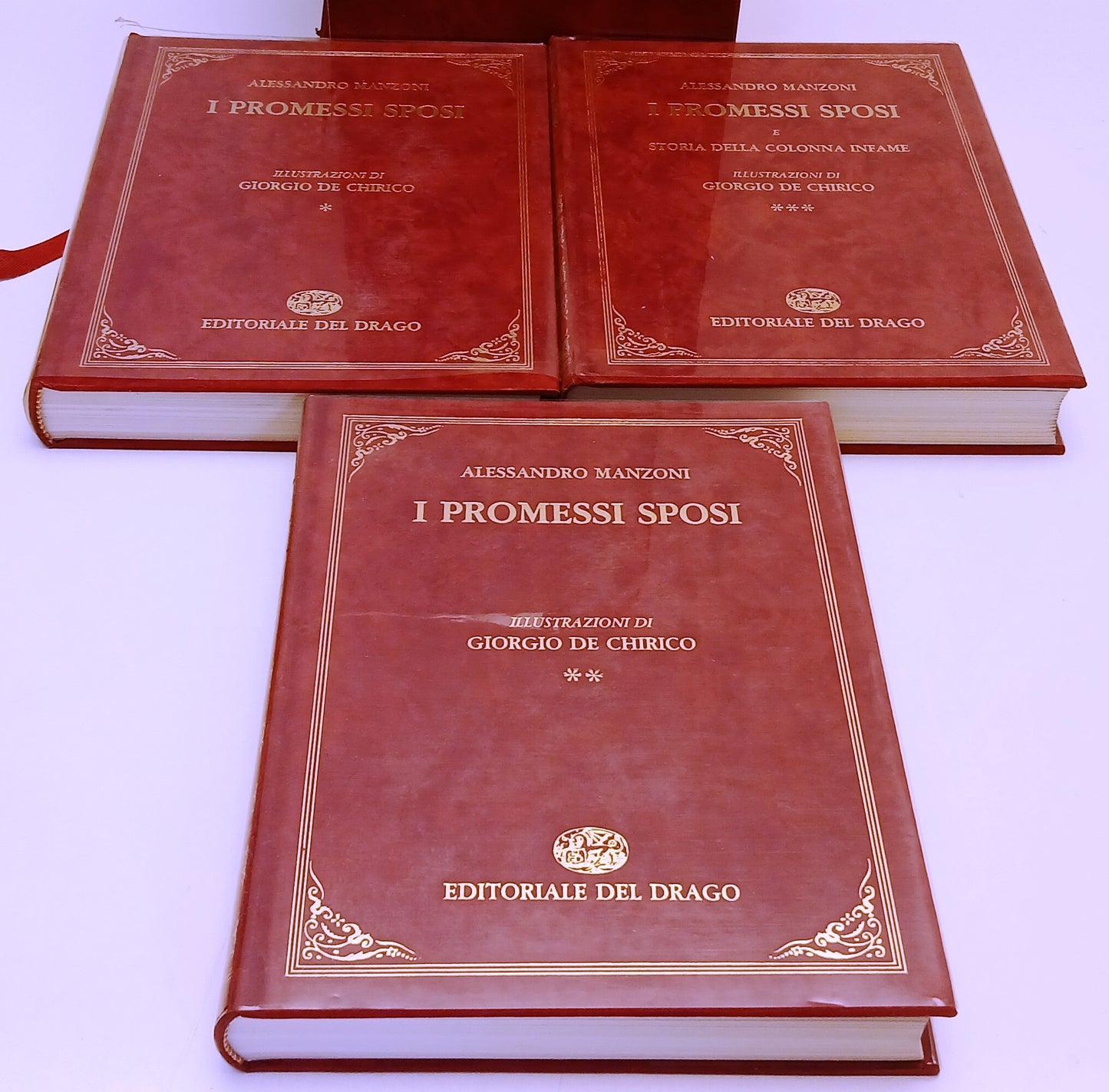 I Promessi Sposi Storia Colonna Infame 3 volumi- Manzoni  De Chirico- Del Drago- ZFS319