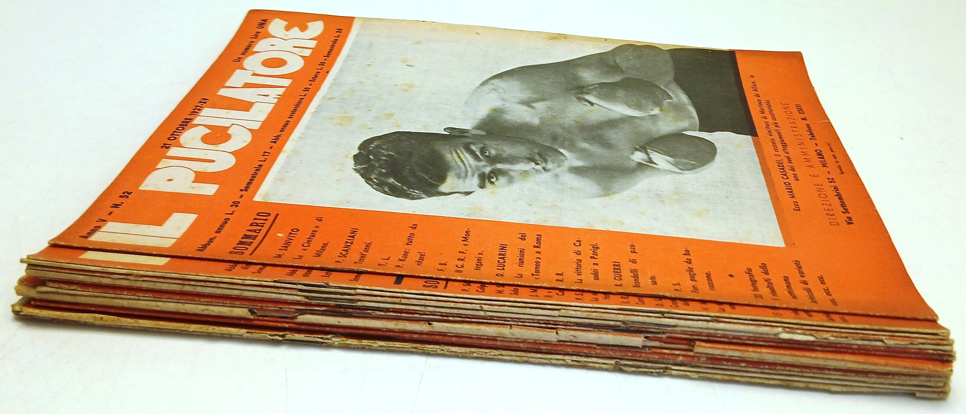 Rivista Il Pugilatore lotto 14 numeri - Anno 1937-XV - rara - YFS339