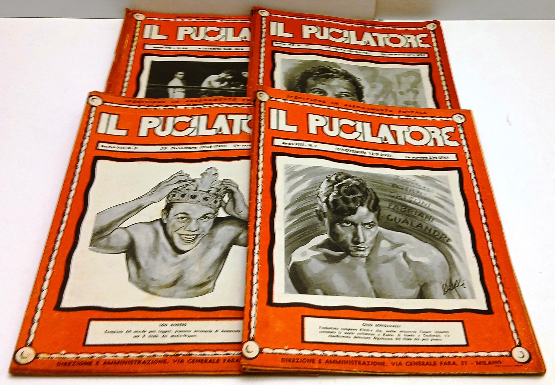 Rivista Il pugilatore 1/50 1939/1940 XVIII/XIX rara - YFS435