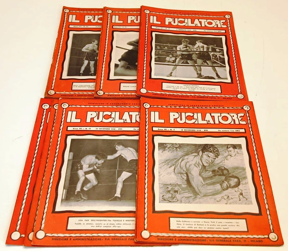 Rivista Il Pugilatore 1/51 Anno VII 1938/1939 - manca numero 9 - YFS637