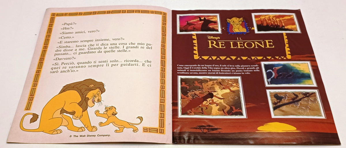 Album Figurine Il Re Leone Walt Desny Completo - Panini 1994 - LBM30