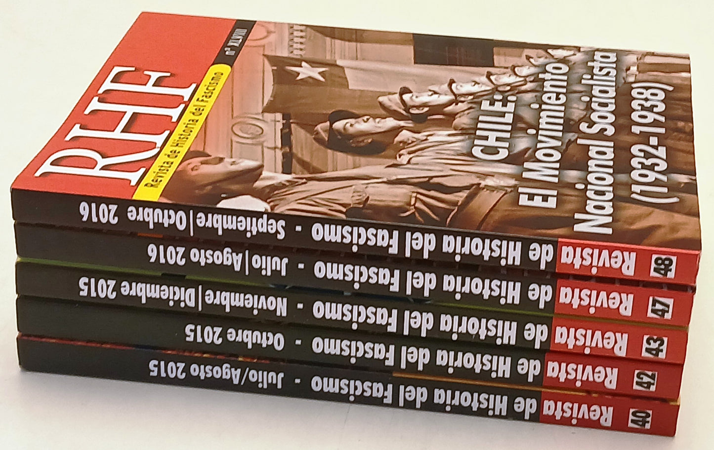 RHF Revista de Historia del Fascismo lotto 5 numeri 2015/2016 - spagnolo- ZFS263