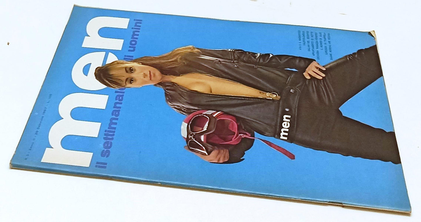 LX- RIVISTA MEN ANNO II N.3 IL SETTIMANALE DEGLI UOMINI CON POSTER 1967- RVSa396