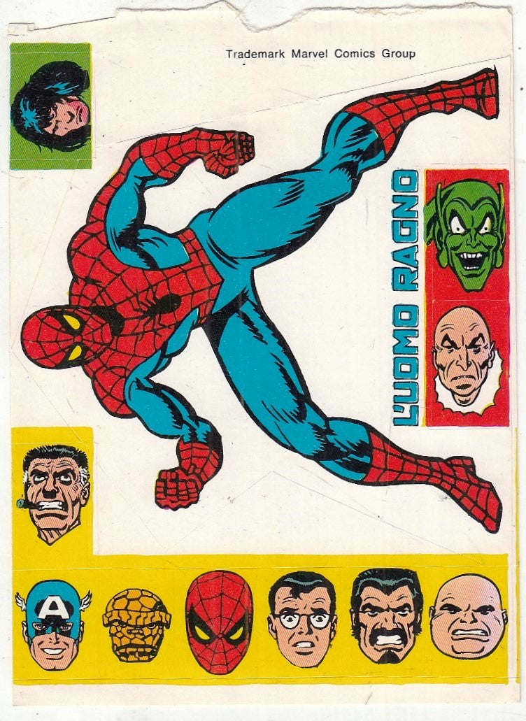 CV- ADESIVO L'UOMO RAGNO allegato al N.212 - CORNO - RVSz100