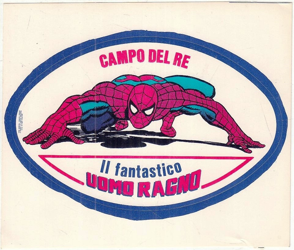 CV- ADESIVO IL FANTASTICO UOMO RAGNO - CAMPO DEL RE - RVSz105