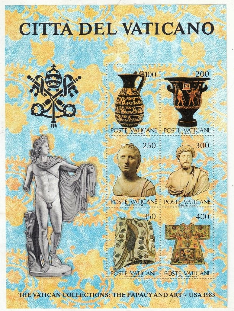 CV- 3 FOGLIETTI FRANCOBOLLI THE PAPACY AND ART - CITTA' DEL VATICANO - RVSz10