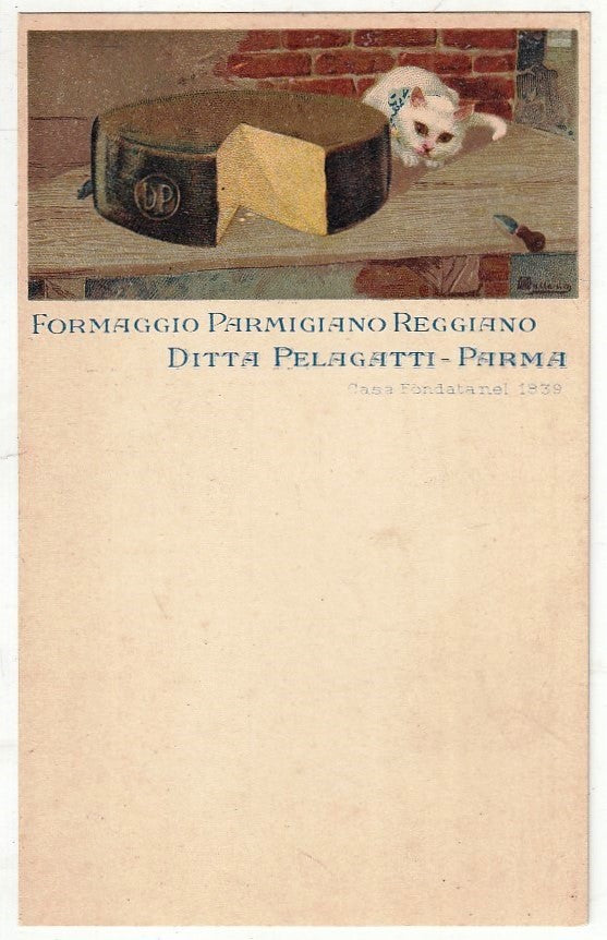 CV- CARTOLINA POSTALE - FORMAGGIO PARMIGIANO REGGIANO PELAGATTI PARMA - RVSz24