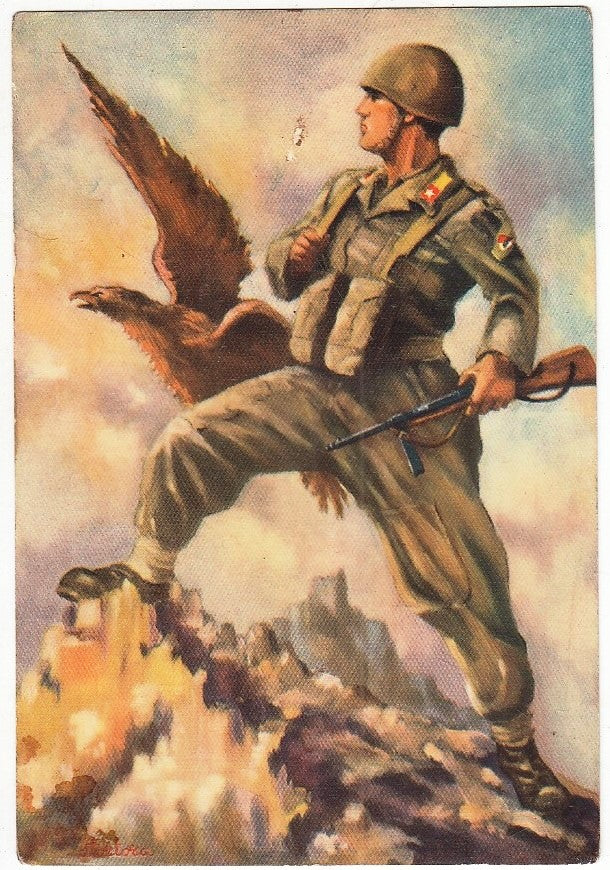 CV- CARTOLINA POSTALE - 231° REGGIMENTO FANTERIA AVELLINO MEDAGLIA D'ORO- RVSz29