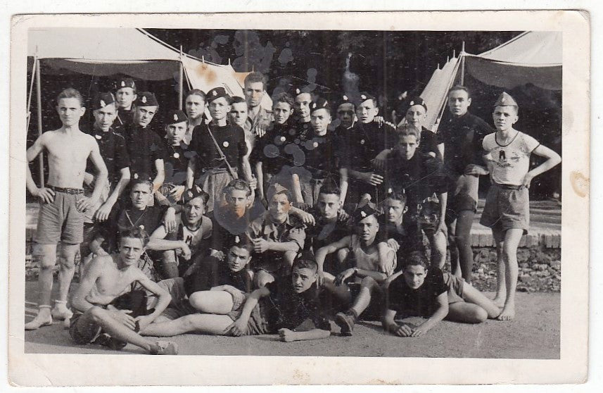 CV- FOTOGRAFIA - FOTO DI GRUPPO COLONIA RAGAZZI BALILLA - RVSz44