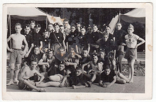 CV- FOTOGRAFIA - FOTO DI GRUPPO COLONIA RAGAZZI BALILLA - RVSz44