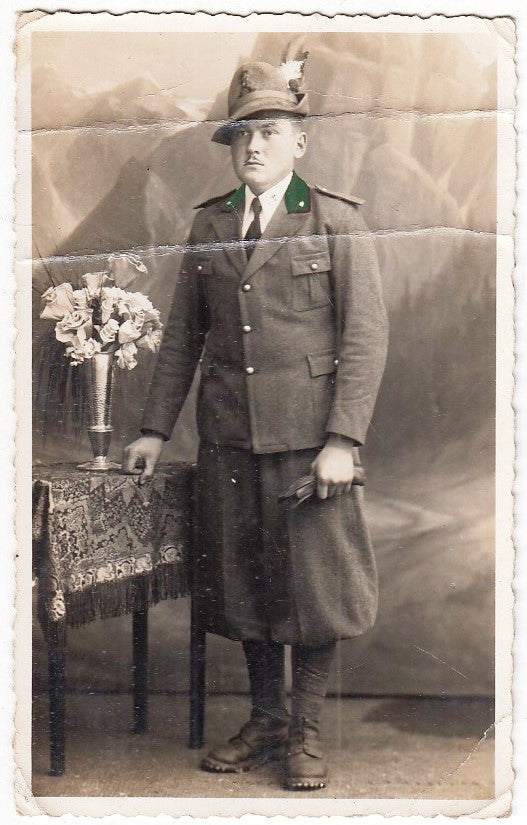 CV- FOTOGRAFIA - FOTO D'EPOCA - SOGGETTO MASCHILE IN POSA - RVSz45