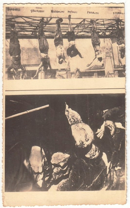 CV- FOTOGRAFIA - FOTO D'EPOCA - FUCILAZIONE MUSSOLINI - RVSz54