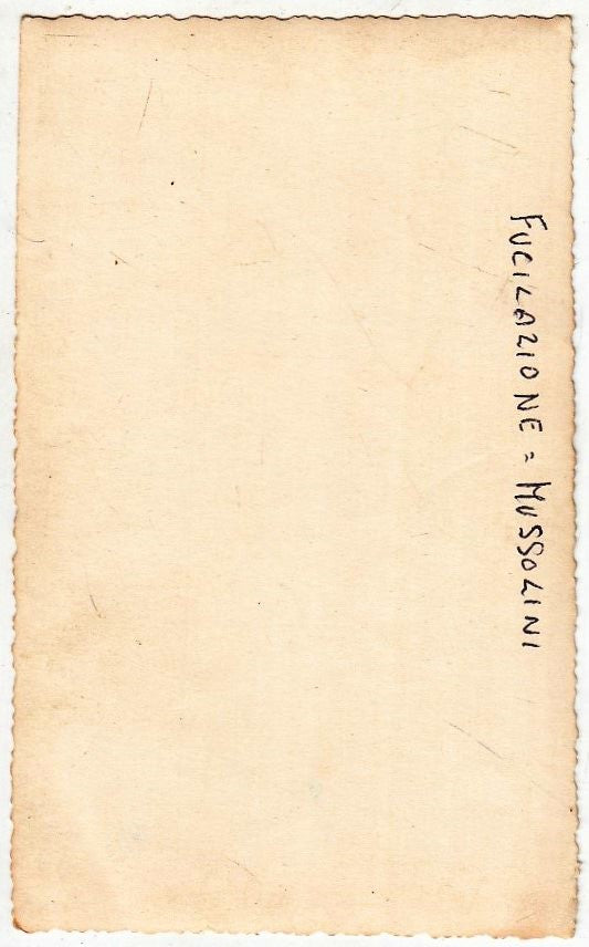 CV- FOTOGRAFIA - FOTO D'EPOCA - FUCILAZIONE MUSSOLINI - RVSz54