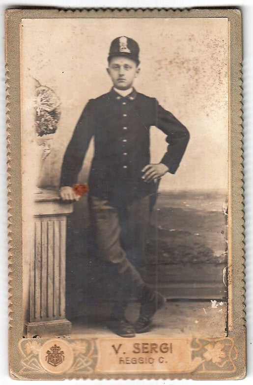 CV- FOTOGRAFIA - FOTO D'EPOCA SU CARTONCINO - V. SERGI REGGIO C. - RVSz58