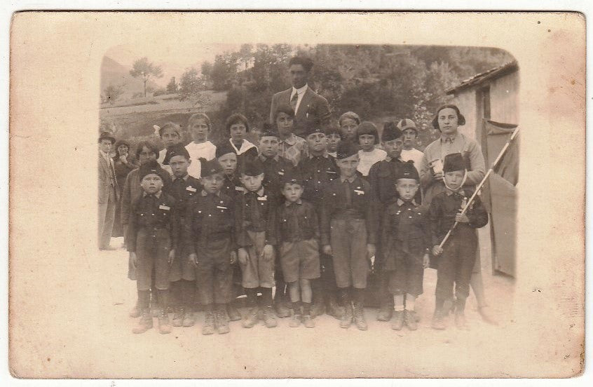CV- FOTOGRAFIA - FOTO D'EPOCA - SCOLARESCA BALILLA 1926 - RVSz60