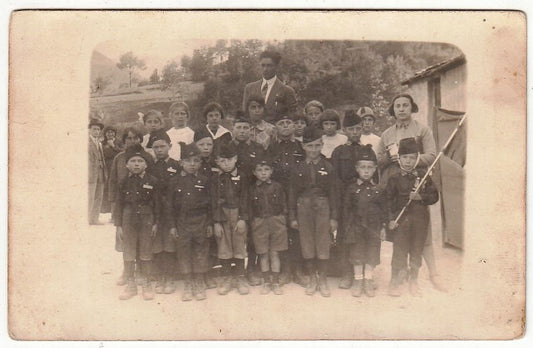 CV- FOTOGRAFIA - FOTO D'EPOCA - SCOLARESCA BALILLA 1926 - RVSz60