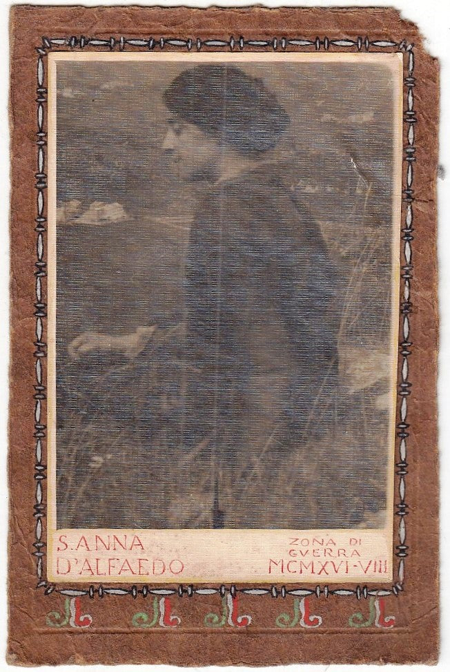 CV- FOTOGRAFIA - FOTO D'EPOCA- S. ANNA D'ALFREDO ZONA GUERRA MCMXVI-VIII- RVSz64