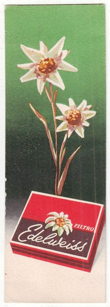 CV- SEGNALIBRO PUBBLICITARIO - FILTRO EDELWEISS TRE STELLE - RVSz75