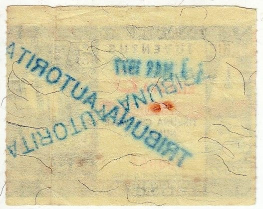 CV- TAGLIANDO BIGLIETTO STADIO JUVENTUS - RISERVA B - TRIBUNA - 1976-77 - RVSz85