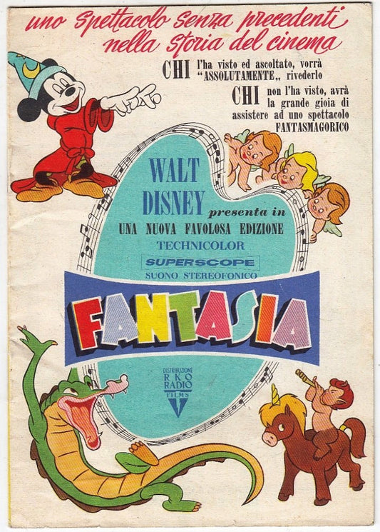 CV- LIBRETTO PROGRAMMA WALT DISNEY presenta FANTASIA - RVSz87