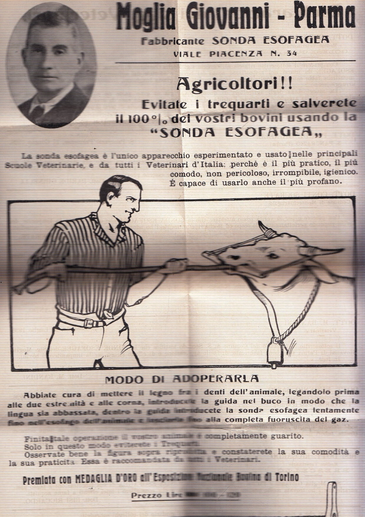 CV- MANIFESTO - MOGLIA GIOVANNI PARMA - FABBRICANTE SONDA ESOFAGEA - RVSz91