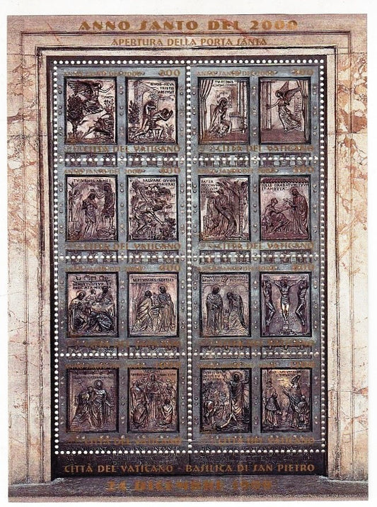 CV- 3 FOGLIETTI POSTALI FRANCOBOLLI ANNO SANTO 2000 CITTA' DEL VATICANO - RVSz9