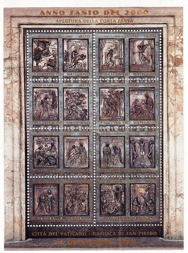 CV- 3 FOGLIETTI POSTALI FRANCOBOLLI ANNO SANTO 2000 CITTA' DEL VATICANO - RVSz9