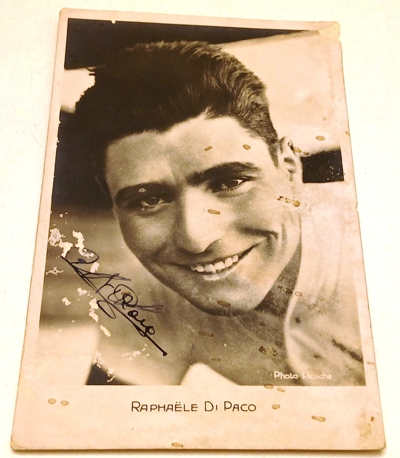 CV- Cartolina autografo Raphaele di Paco ciclista e pistard italiano - RVSz126