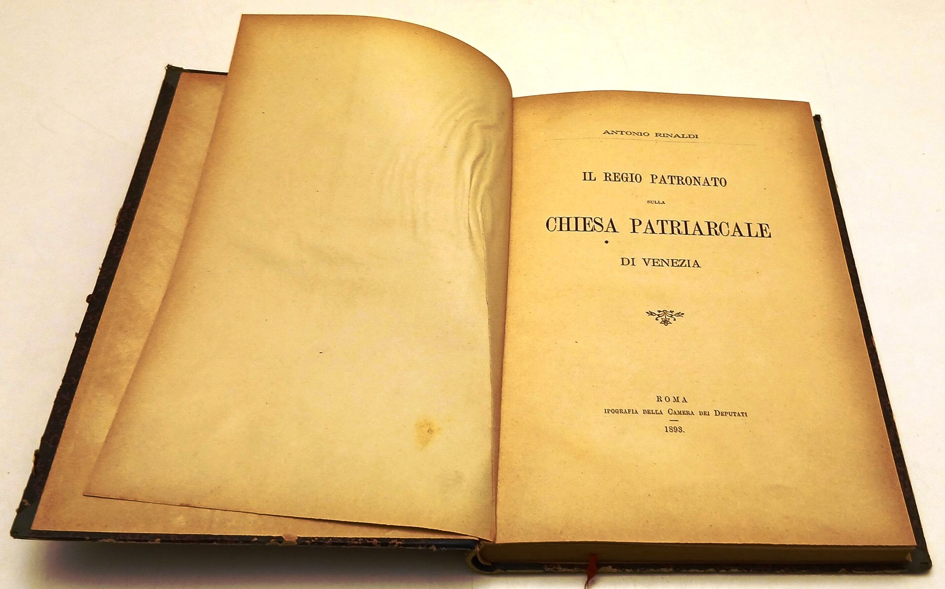 Il regio patronato Chiesa Patriarcale Venezia - Antonio Rinaldi - 1893- ZFS240